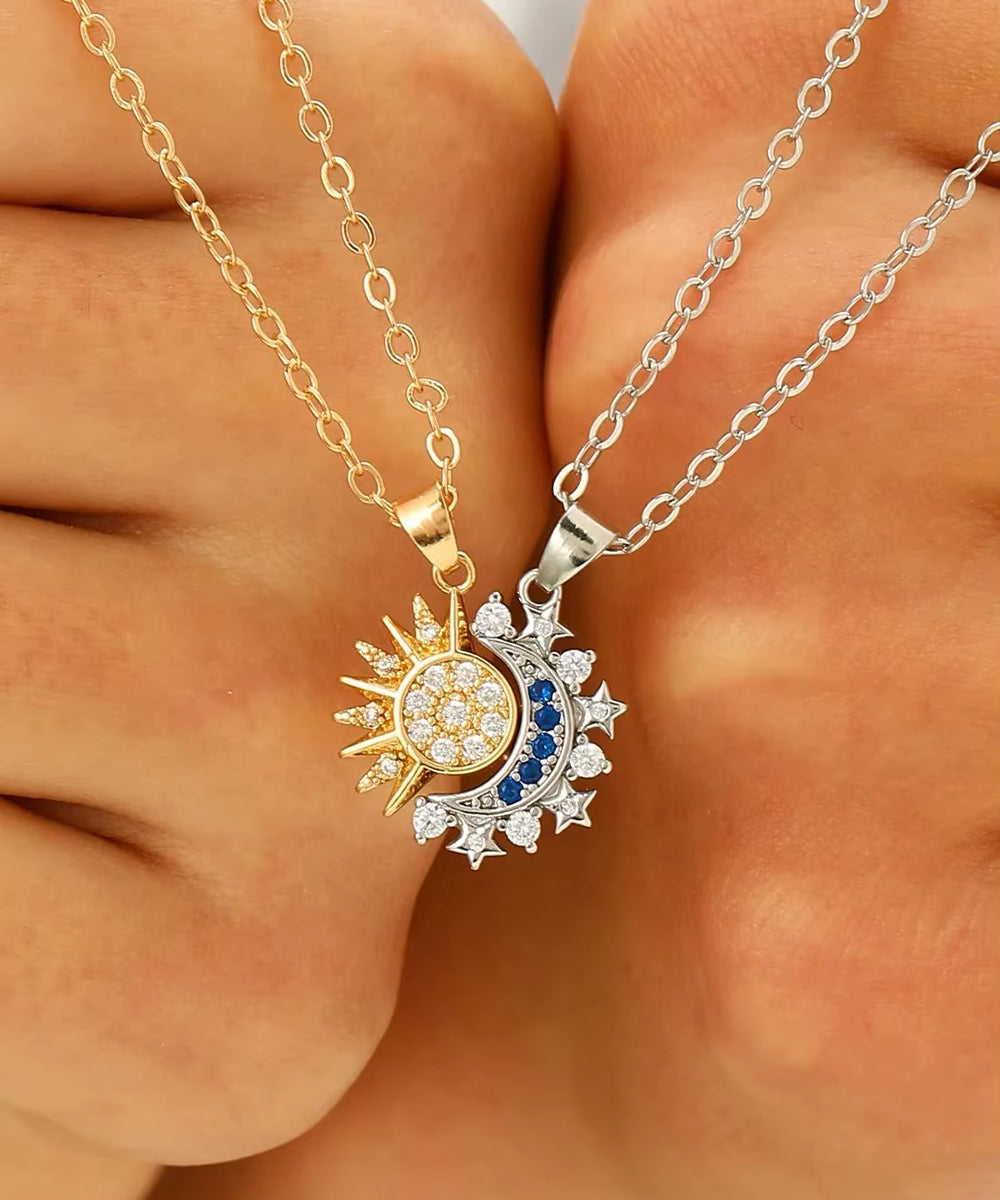 Sun & Moon Matching Necklace